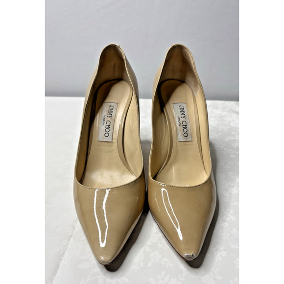 Jimmy Choo Women’s Heels Size 39.5/9 Tan - Picture 2 of 10